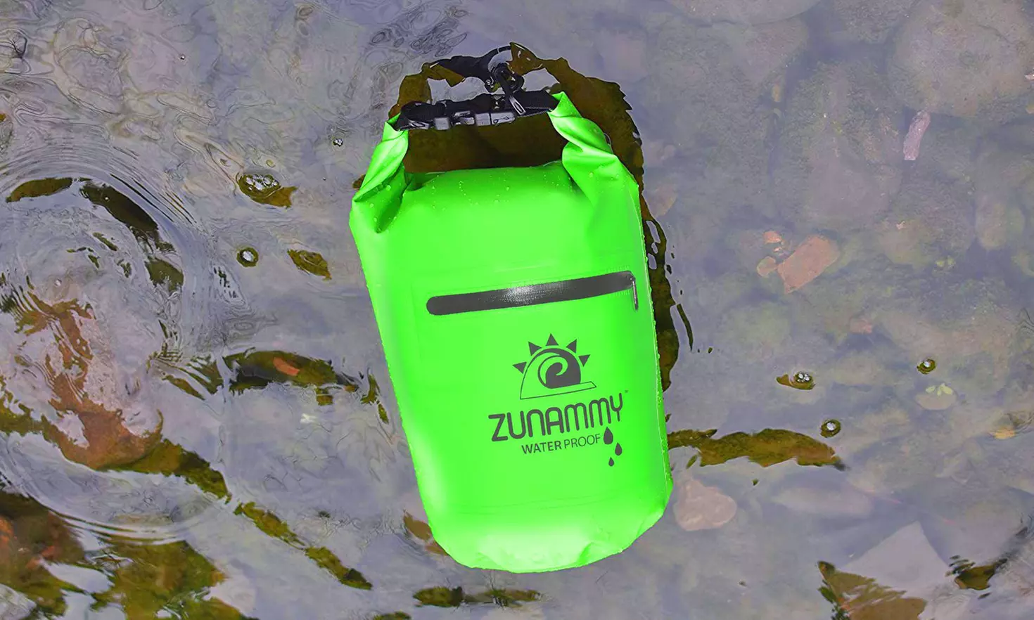 Waterproof Floating Duffel Dry Bag with Shoulder Strap and Zipper