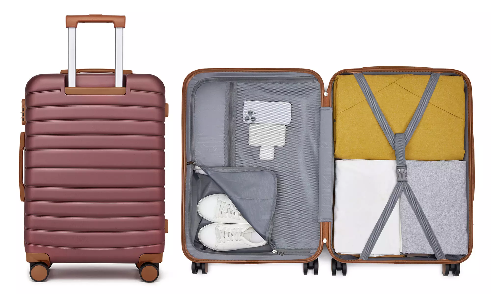 Valigia o set di 3 valigie rigide Premium Kono