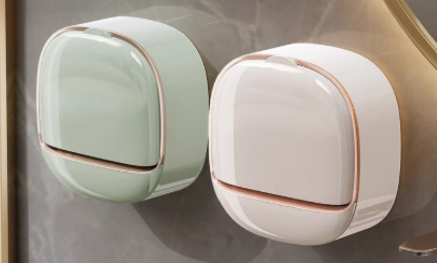 Image 2: Luxury Soap Holder with Drain Tray