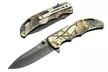 4" Pocket Knife Pocket Clip & Lanyard Hole, Spring Assisted, Drop Point Blade - Second Medium