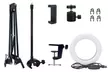 Overhead-Handyhalterung mit 6-Zoll-Ringlicht – flexibler Auslegerarm, 3 Beleuchtungsmodi, CRI 95+ - Second Medium