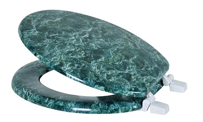 Marble Print Toilet Seats (Multiple Colors Available) | Groupon