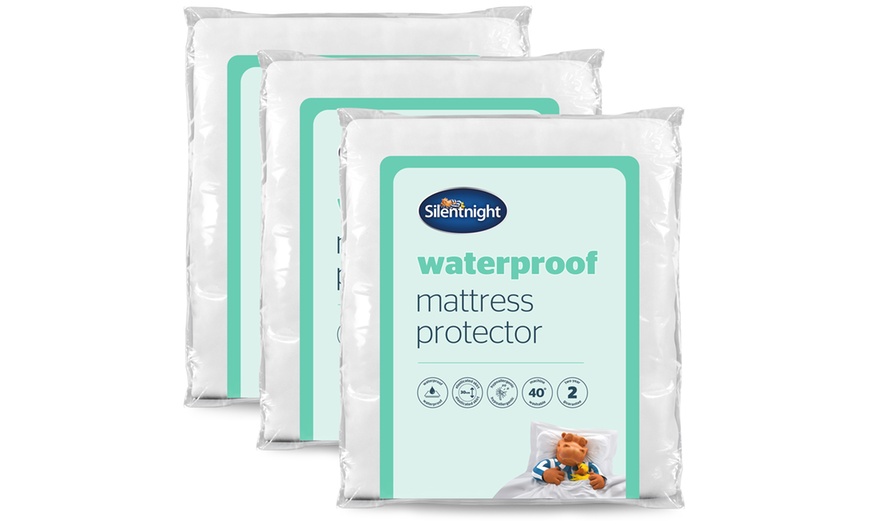 Image 6: Silentnight Waterproof Mattress Protector - Multipack