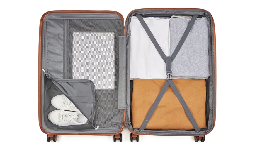 Image 21: 1x oder 3x Kono Hartschalen-Reisekoffer