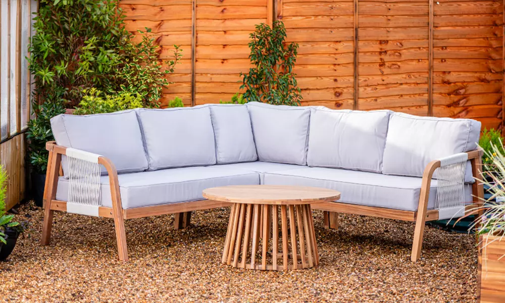 Garden Gear - Acacia Eleni Corner Sofa Set