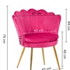 Image 20: Fauteuil coquillage en velours
