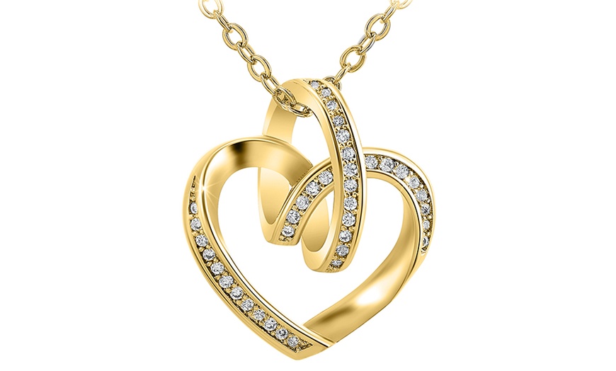 Image 18: Collar con colgante de enlace o corazón de SC Crystal