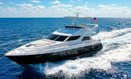 $200 Credit in Charters of 4 Hours or more - Book my Boat Private Yacht Charter Miami