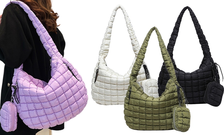 Image 2: Sac cabas matelassé pour femme