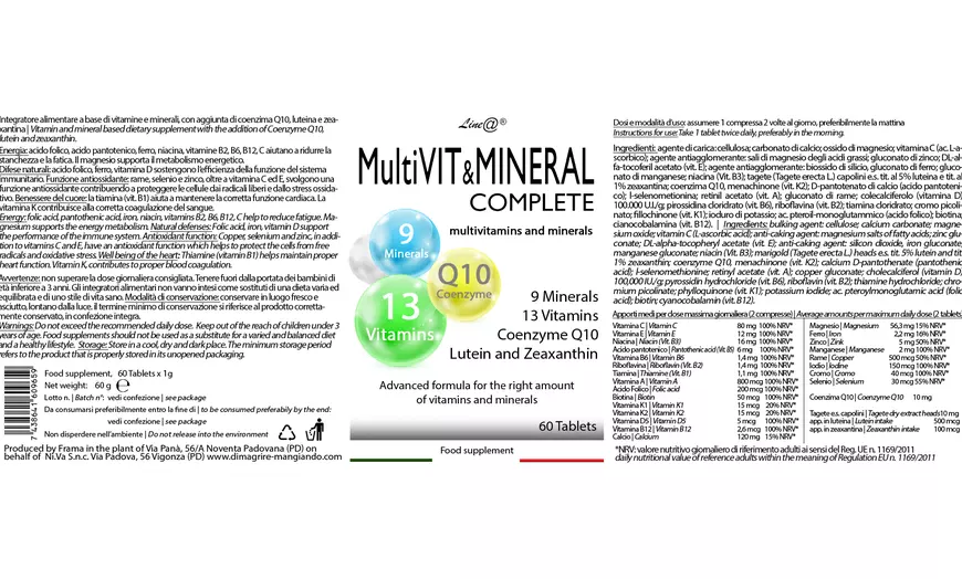 Image 8: Fino a 720 compresse di multivitaminico Line@ 13 vitamine e 9 minerali