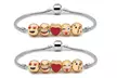 1 ou 2 bracelets composés de 3, 5 ou 10 breloques émojis - Second Medium