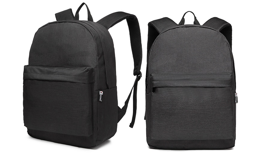 Image 2: Mochila escolar con correas acolchadas y múltiples bolsillos