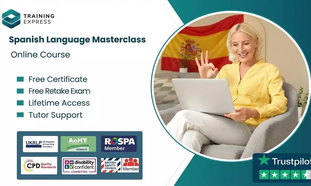Master with Spanish Language Masterclass Online Course or Lifetime Membership to 2500+ Courses (Up to 55%Off) - Primary Image