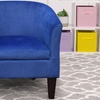 Image 2: Plush Velvet Tub Chair