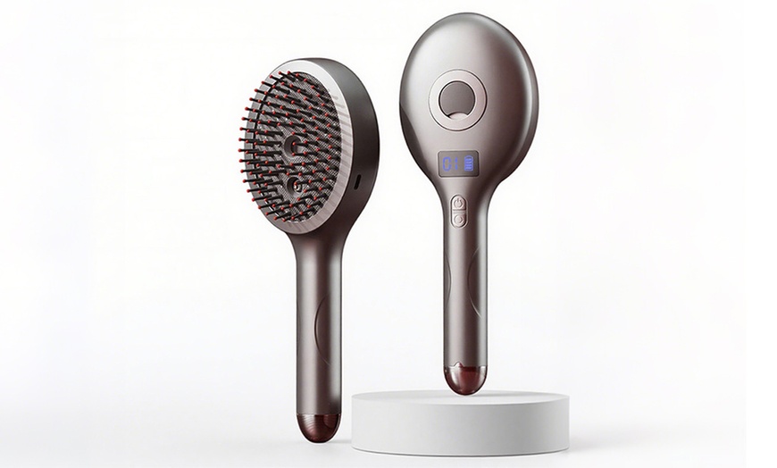 Image 10: Rechargeable Electric Scalp Massage Comb with Red Light Therapy 