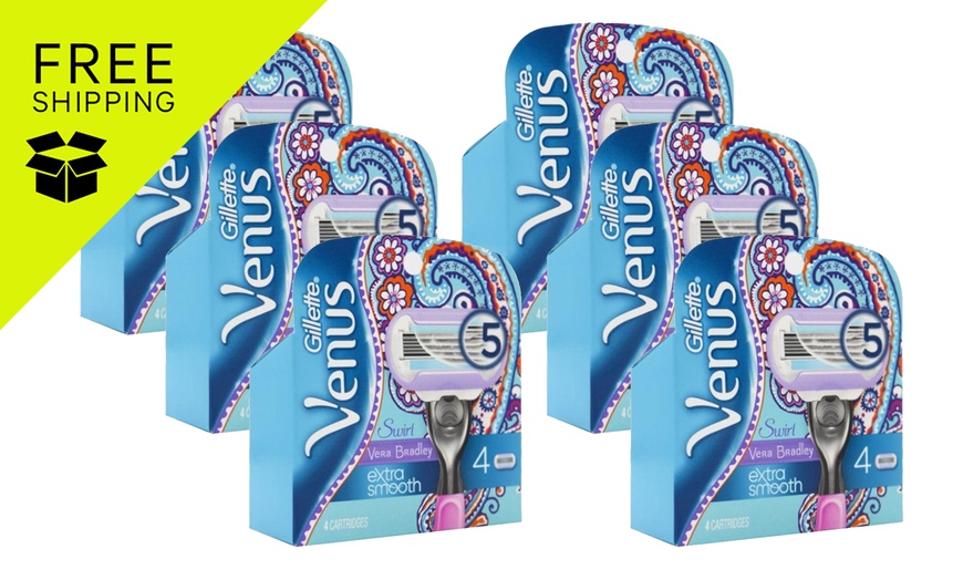 Image 1: 4PK x6 Gillette Venus Extra Smooth Blade Refills