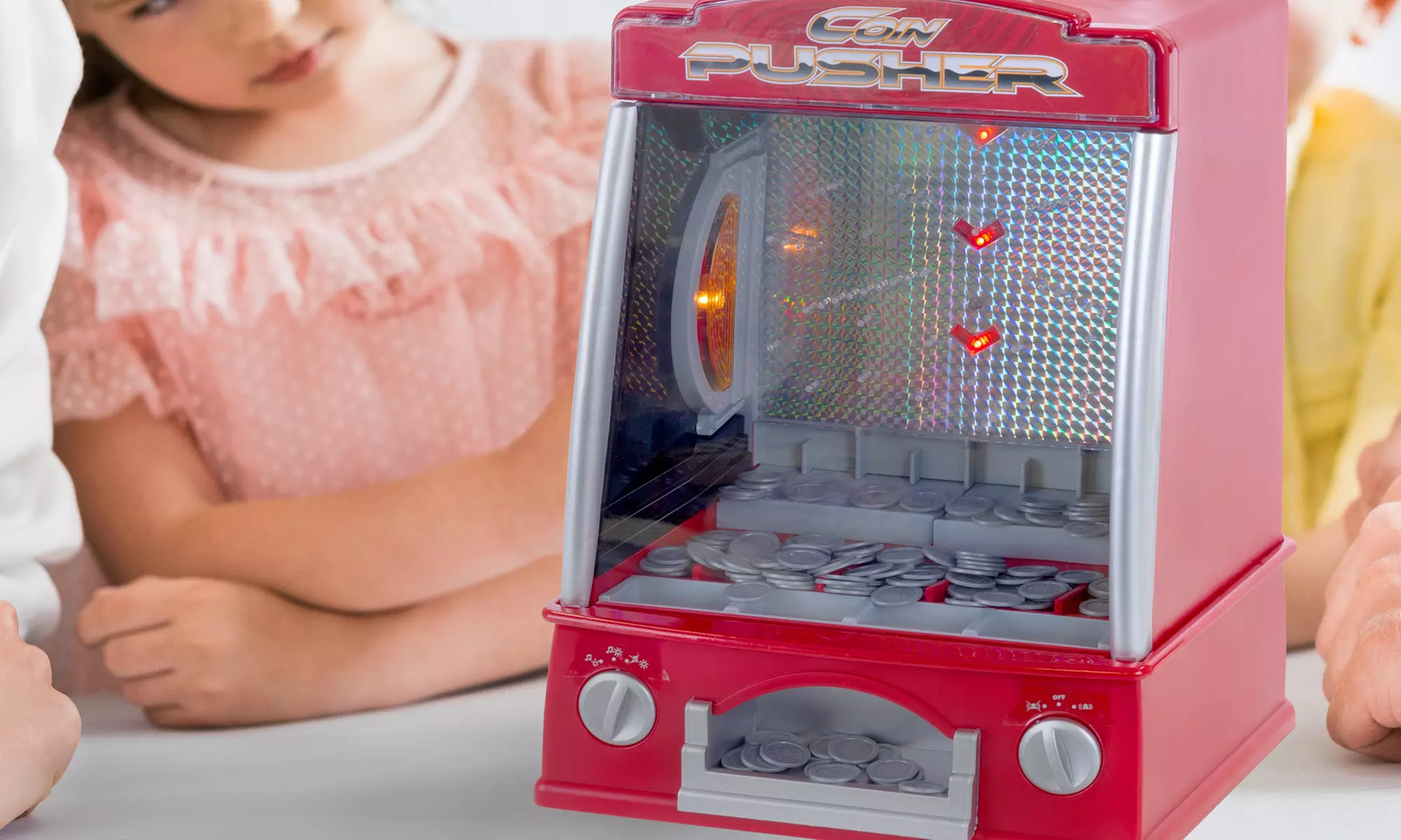 Hey! Play! Coin Pusher Miniature Arcade Game - Second Medium