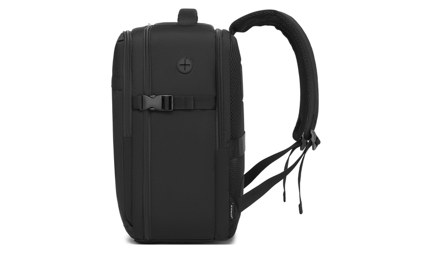 Image 19: Kono 20L Cabin Backpack with Red Trim for 15.6” Laptop Travel Daypack