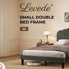 Image 2: Levede Minimalist Upholstered Bed Frame Collection