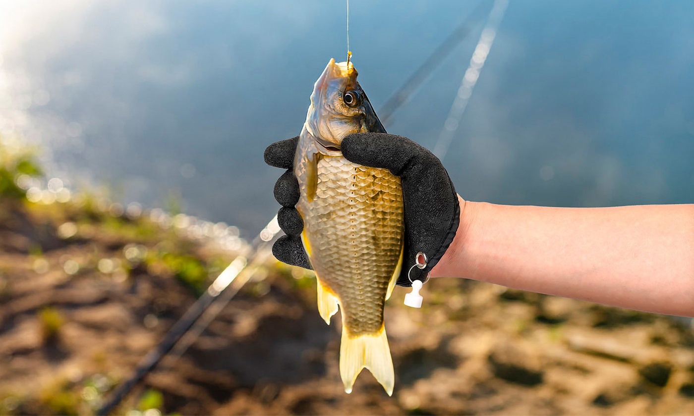 Magnetic Protect Hand Puncture Catching Fishing Glove Anti-Slip Fishing Gloves