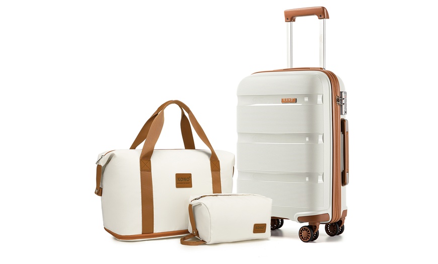 Image 4: Gift For Families: KONO 20 Inch PP Suitcase Hand Luggage 
