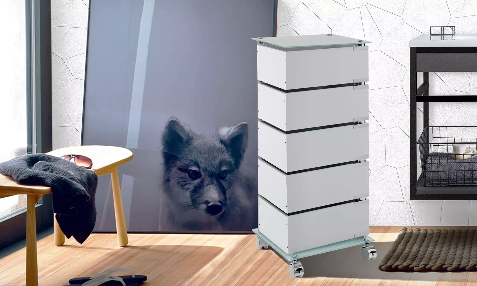 Cassettiera con ruote Bobo disponibile in 3 modelli con spedizione gratuita - Primary Image