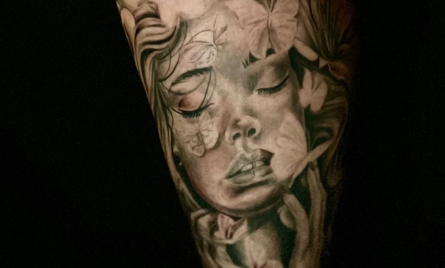 Image 4: Get 1 x 1 or 2 x 2 Inch/ Custom Tattoo Design & Size w/ Consultation