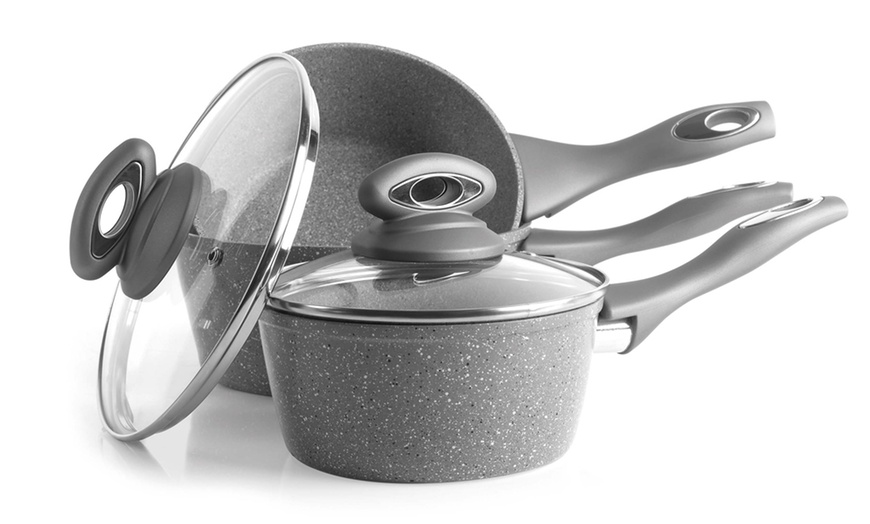 Image 2: Salter Three-Piece Pan Set