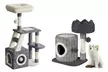 53cm/107cm Cat Tree Tower Indoor Cat Bed with Scratching Post - Image 2