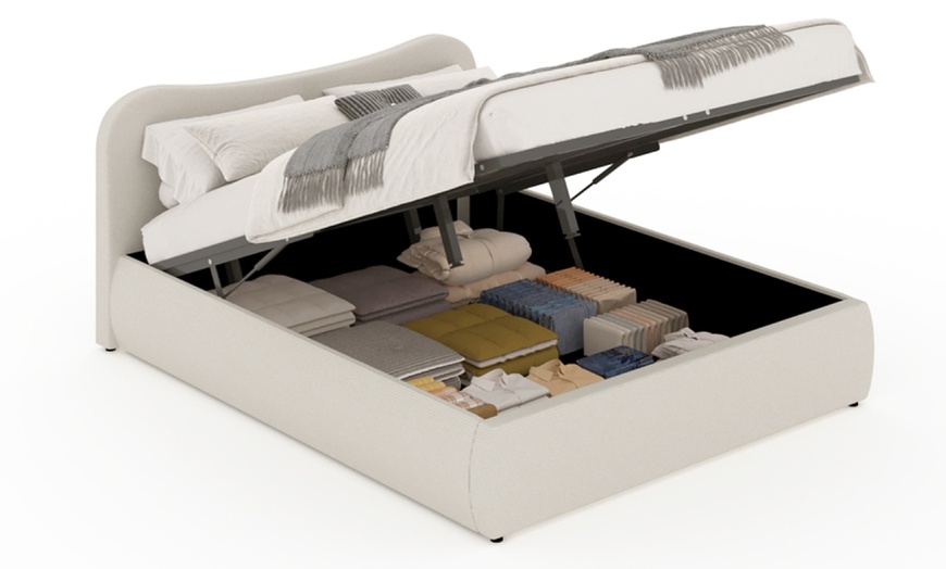 Image 5: Lit coffre Milano design arrondi