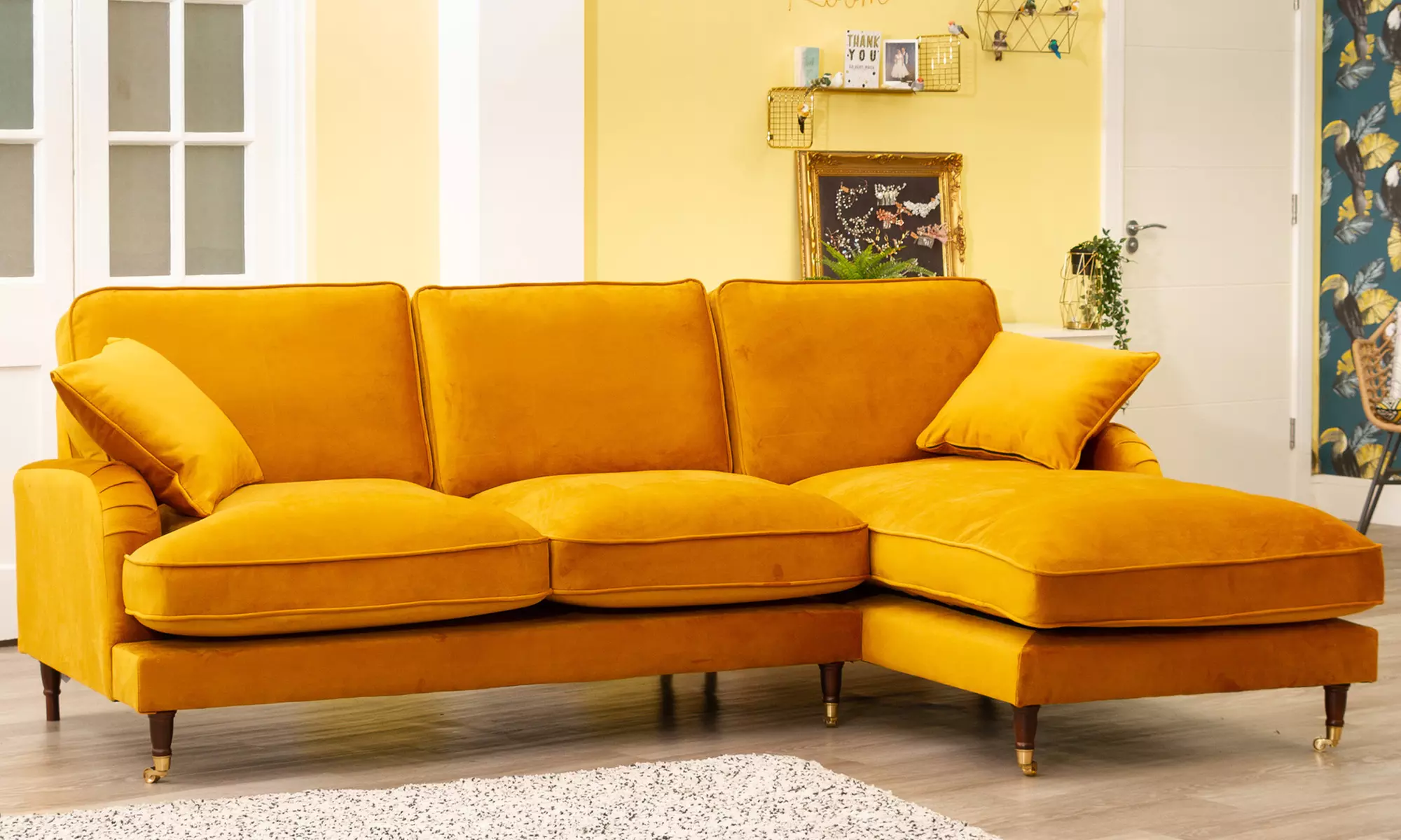 Callaway Velvet Sofa Selection