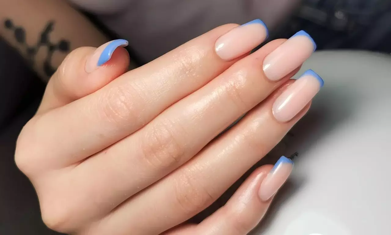 Get Glam with Acrylic or Hard Gel Nails w/ Polish, Blowdry & Pedicure!