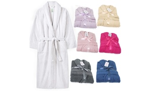 Unisex One-Size Cotton Terry Towelling Robe