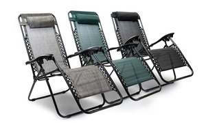 One or Two Hyfive Reclining Garden Sun Loungers