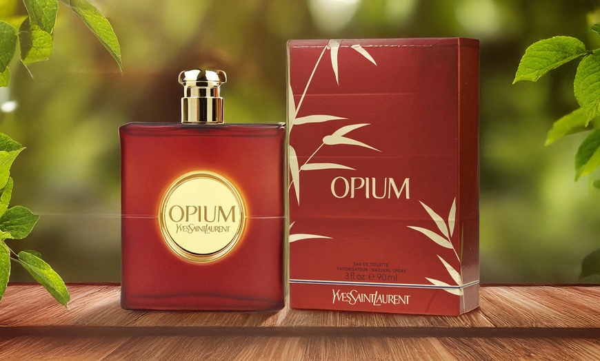 Image 1: Yves Saint Laurent Opium Eau De Toilette Spray for Women 3.0 Fl Oz