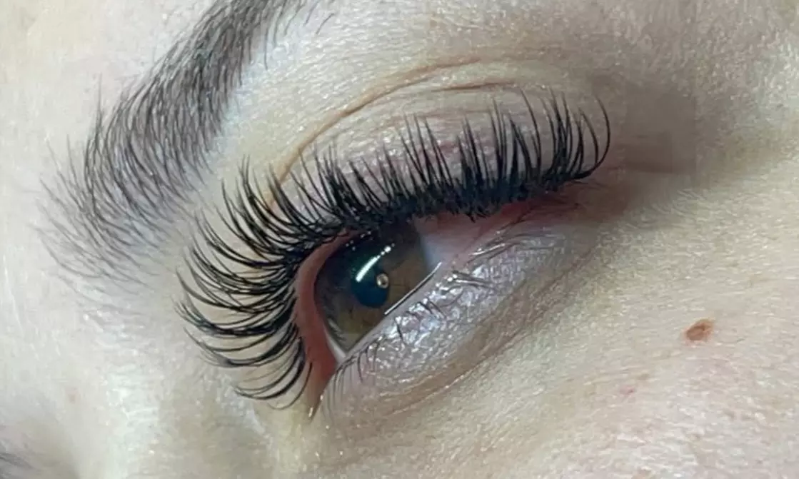 Lash Extensions & Brow Wax or Volume Lash Set for a Bold Look 