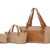 Image 9: Havenly Vegan Leather Tote Set - Stylish & Functional