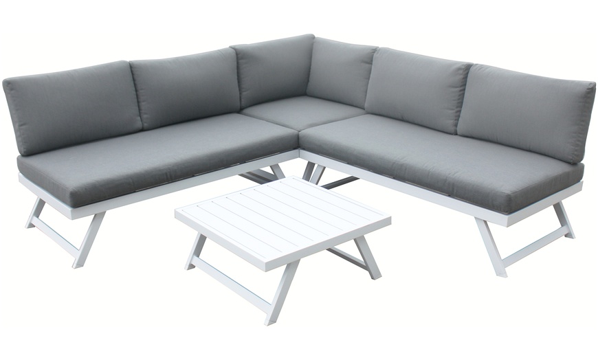 Image 3: Six-Piece Modern-Design Lounge Set with Adjustable Headrest