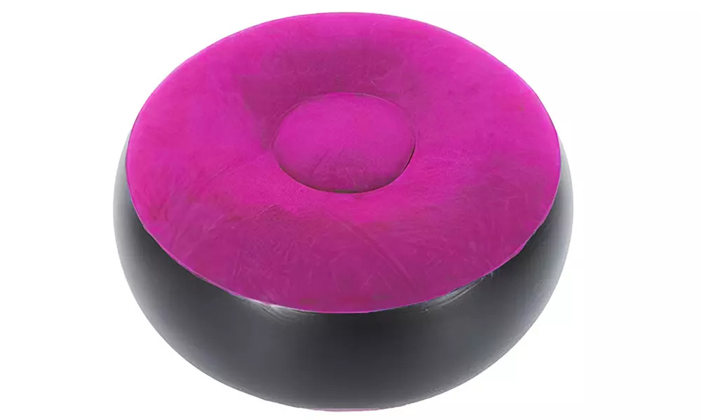 Poltrona gonfiabile con poggiapiedi