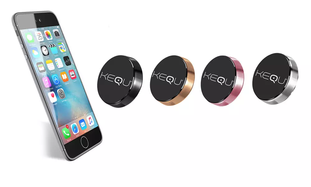 Hasta 4 soportes magnéticos para teléfonos inteligentes con forma de disco - Primary Image