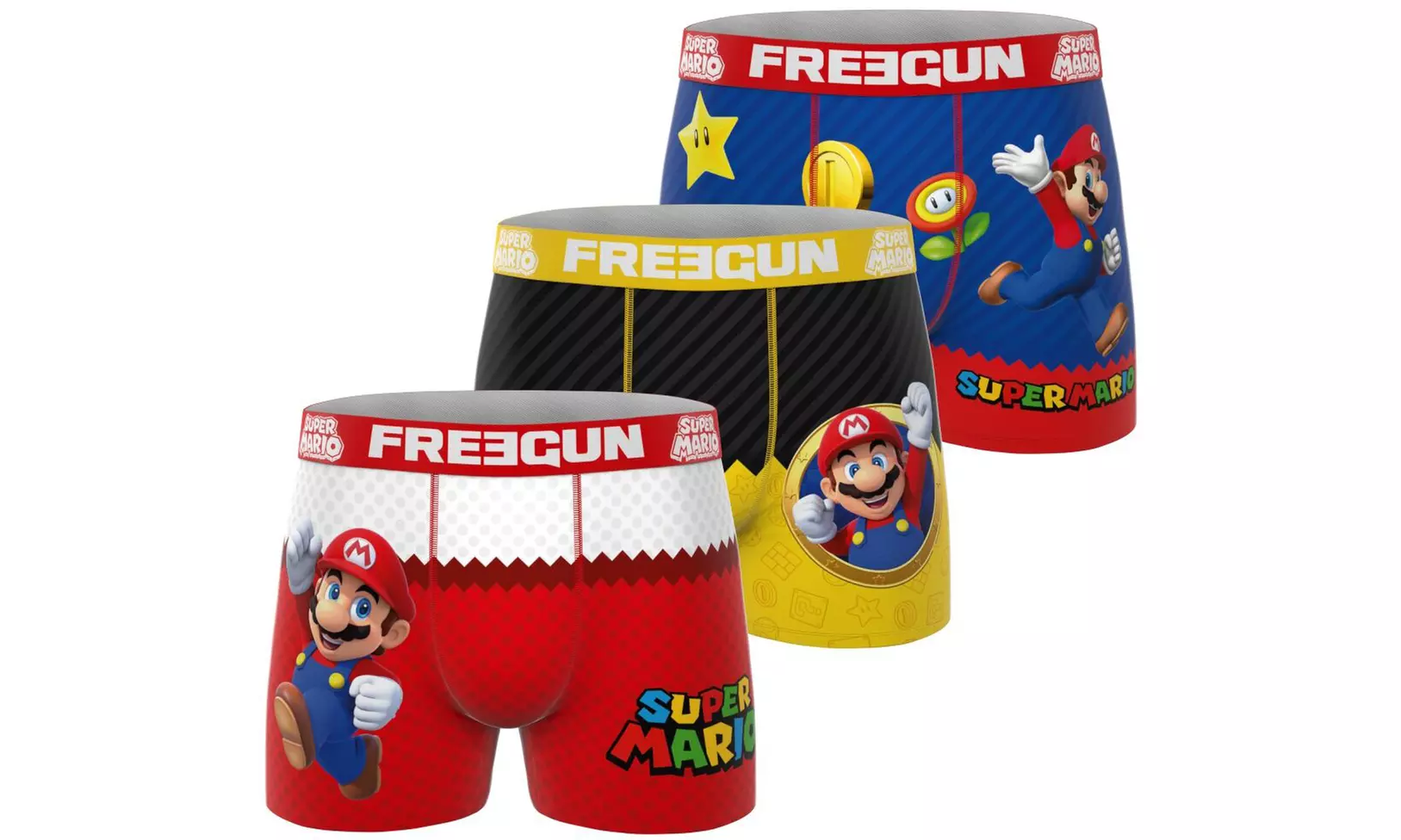 Lot de 3 boxers homme Freegun en microfibre