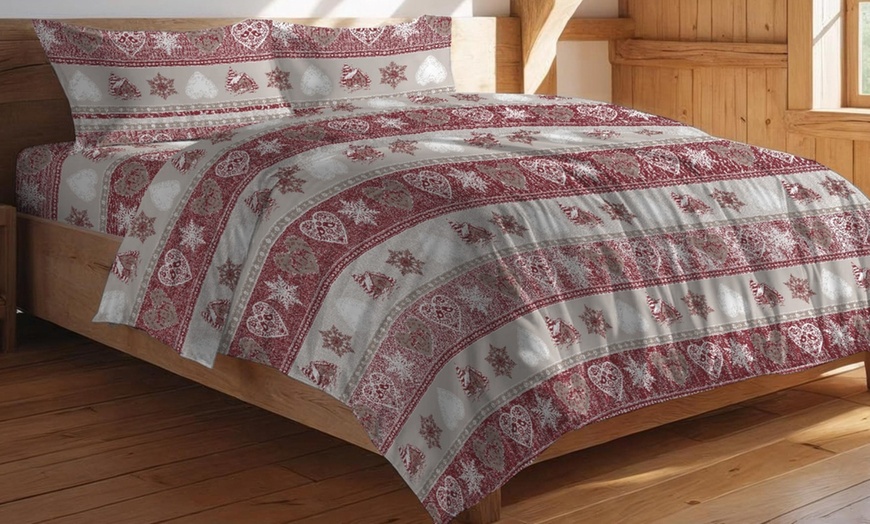 Image 3: Copripiumino con fantasie tirolesi 100% cotone Made in Italy