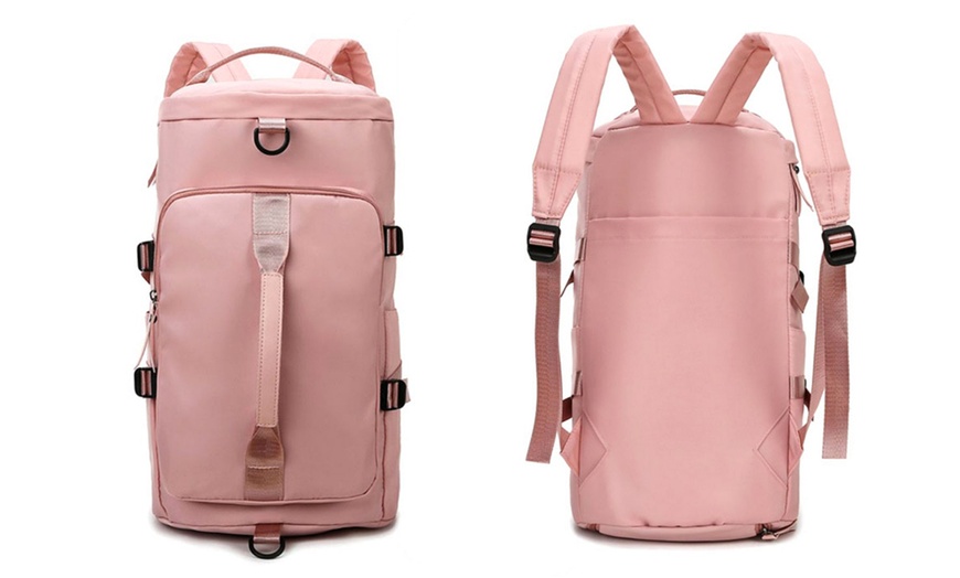 Image 17: 29-Inch Double Strap Large Capacity Gym Travel Bag 