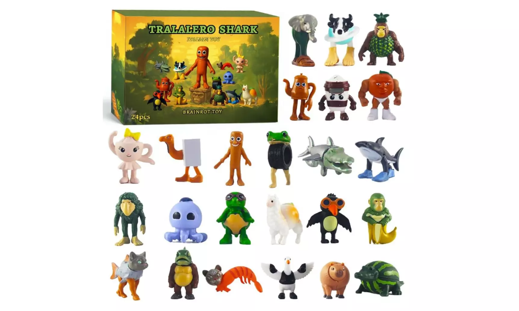 24-Piece Italian Brainrot Action Figures Advent Calendar