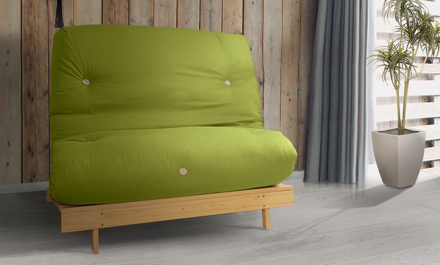 Image 43: Futon Frame and Mattress