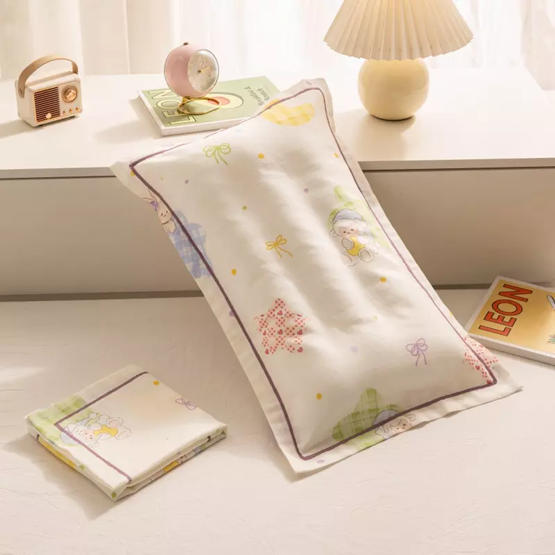 Breathable Pure Cotton Kids Pillowcase Pair