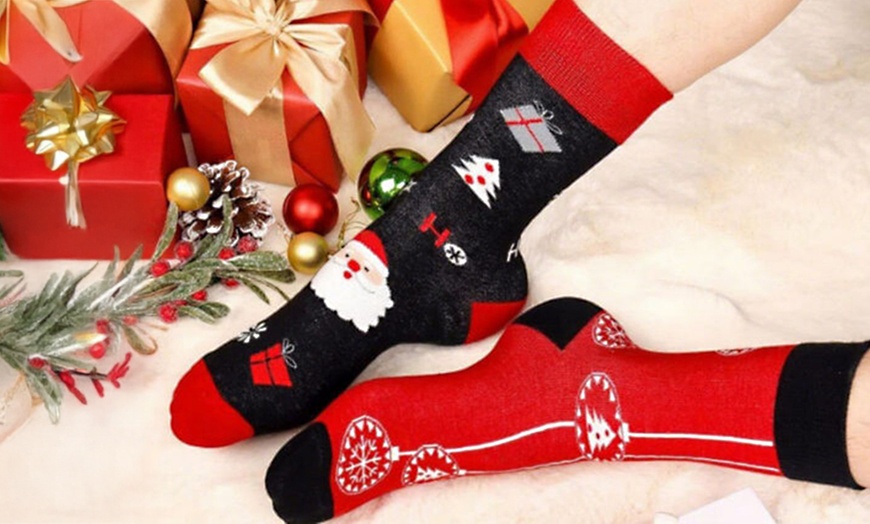 Image 6: Christmas Colourful Socks Advent Calendar