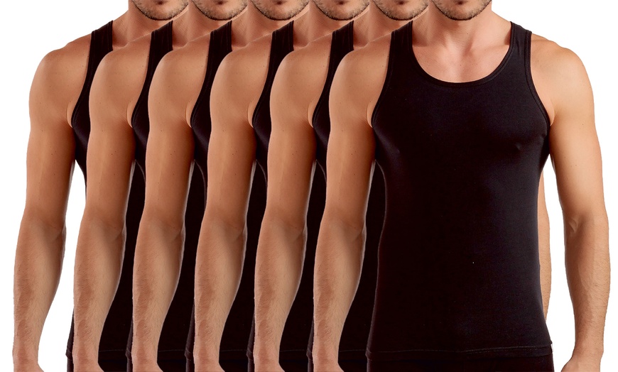 Image 20: Pack di 6 t-shirt o canotte da uomo Enrico Coveri