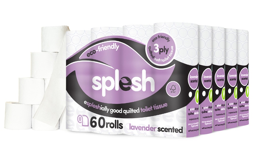 Image 2: Splesh Toilet Roll, Soft & Quilted Eco-Friendly Lavender