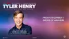 Tyler Henry – The Hollywood Medium: An Evening of Hope and Healing on December 5 at 8 PM